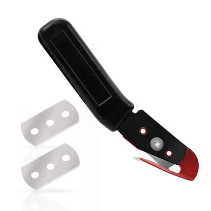 TOFAR Safety Car Vinyl Cutter Paperback Slitter Knife Wallpaper Car Wrap Stickers Carbon Film Cutting Tool Set with Metal Blades