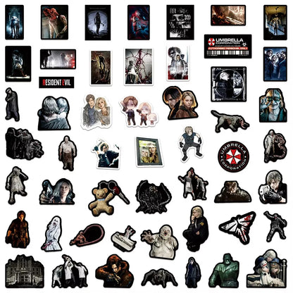 50PCS Resident Evil Requiem Game Graffiti Stickers Exquisite Fashion DIY Guitar Phone Laptop Suitcase Water Cup Skateboard Decal