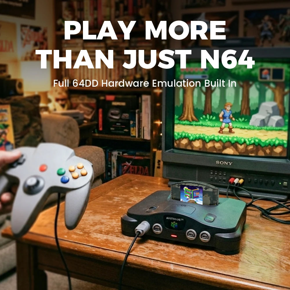 Open Source SC64 FlashCard N64 5000 in 1 Game Cartridge For Nintendo 64 Video Game Console Compatibility 64DD/SNES/GB Games