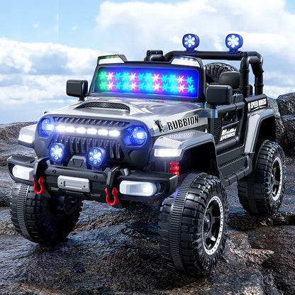 1-6-Year-Old Children's Four-Wheel Drive Electric Remote Control For Seated Off-Road Vehicles With Swing, Music And Light
