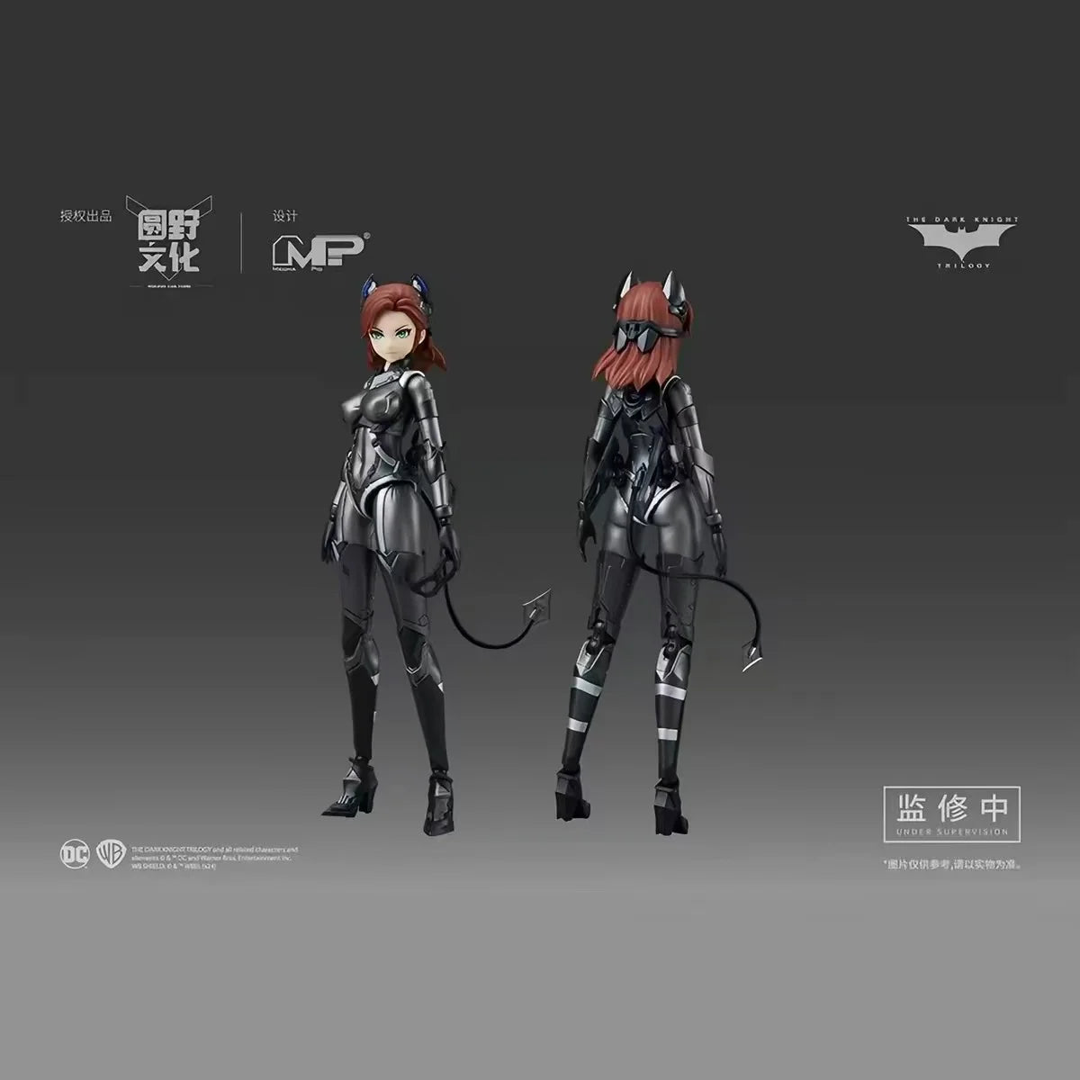 In Stock Catwoman Action Figure with Motorcycle Mech, Comic Style Statue Ornament, Collectible Decor Gift for Hobby Collectors