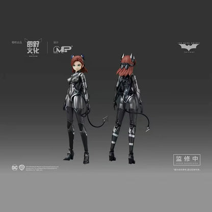 In Stock Catwoman Action Figure with Motorcycle Mech, Comic Style Statue Ornament, Collectible Decor Gift for Hobby Collectors