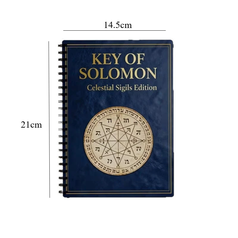 Solomon's Key of Solomon Seal Manual Complete Guide Books Magic Amulet Occult Witchcraft Spiritual Book for Meditation