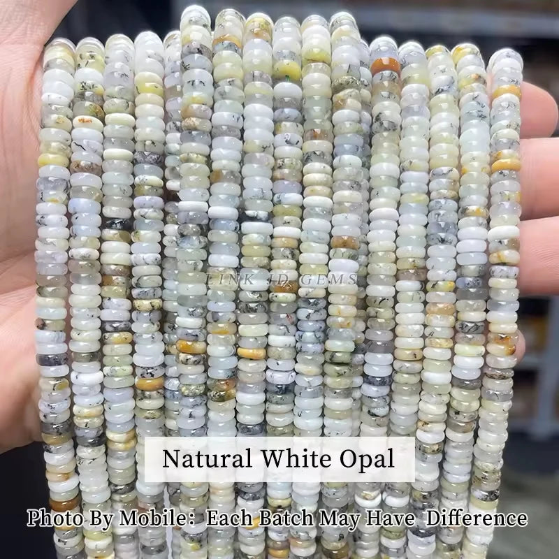 6x2mm Natural Stone Amethyst Pink Quartz Flat Rondelle Bead Smooth Loose Bead for Jewelry Making DIY Bracelet Necklace Accessory