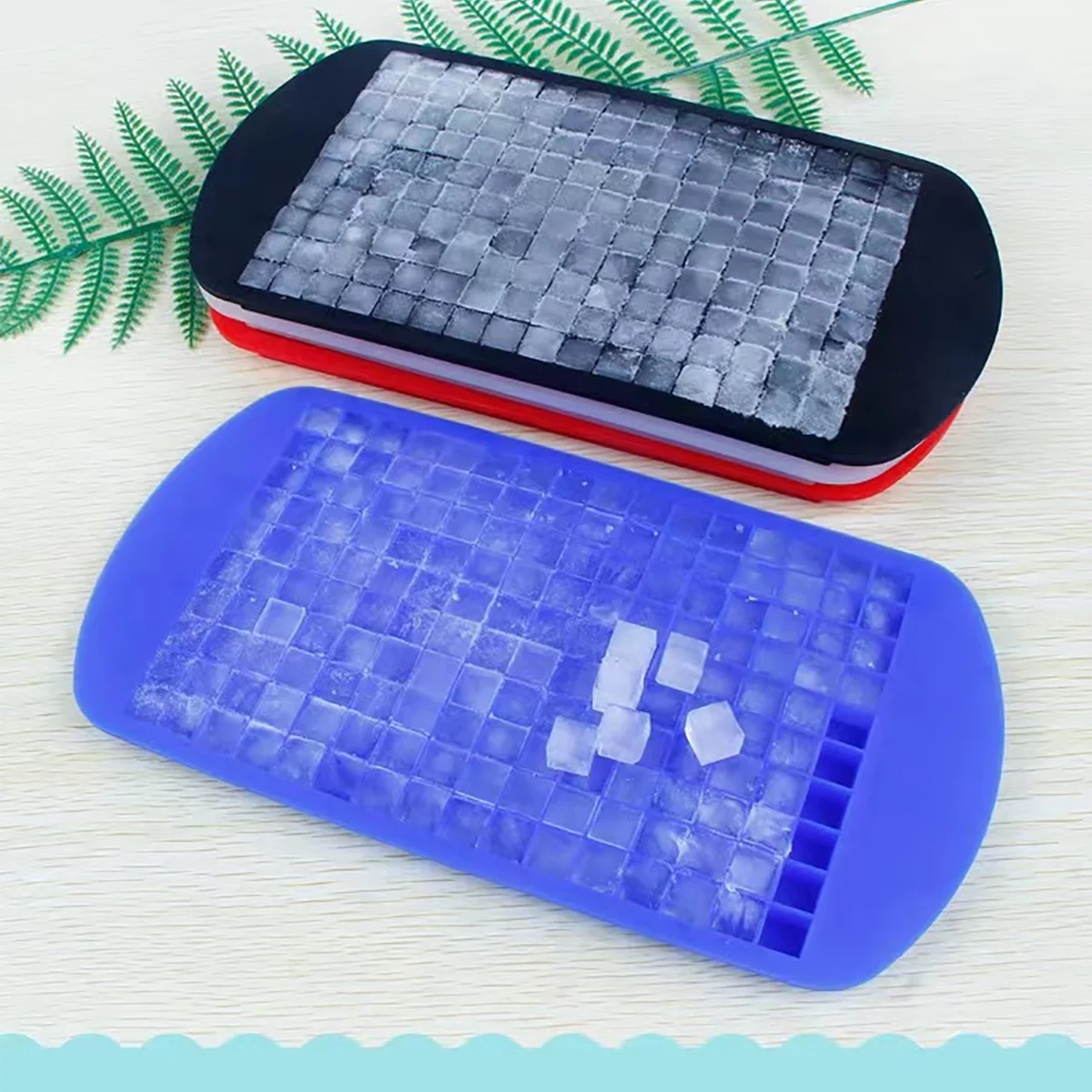 1 Piece Silicone Mini Ice Tray, 160 Ice Cube Molds, 1cm Small Ice Cubes, Summer Home Ice Tray Mold