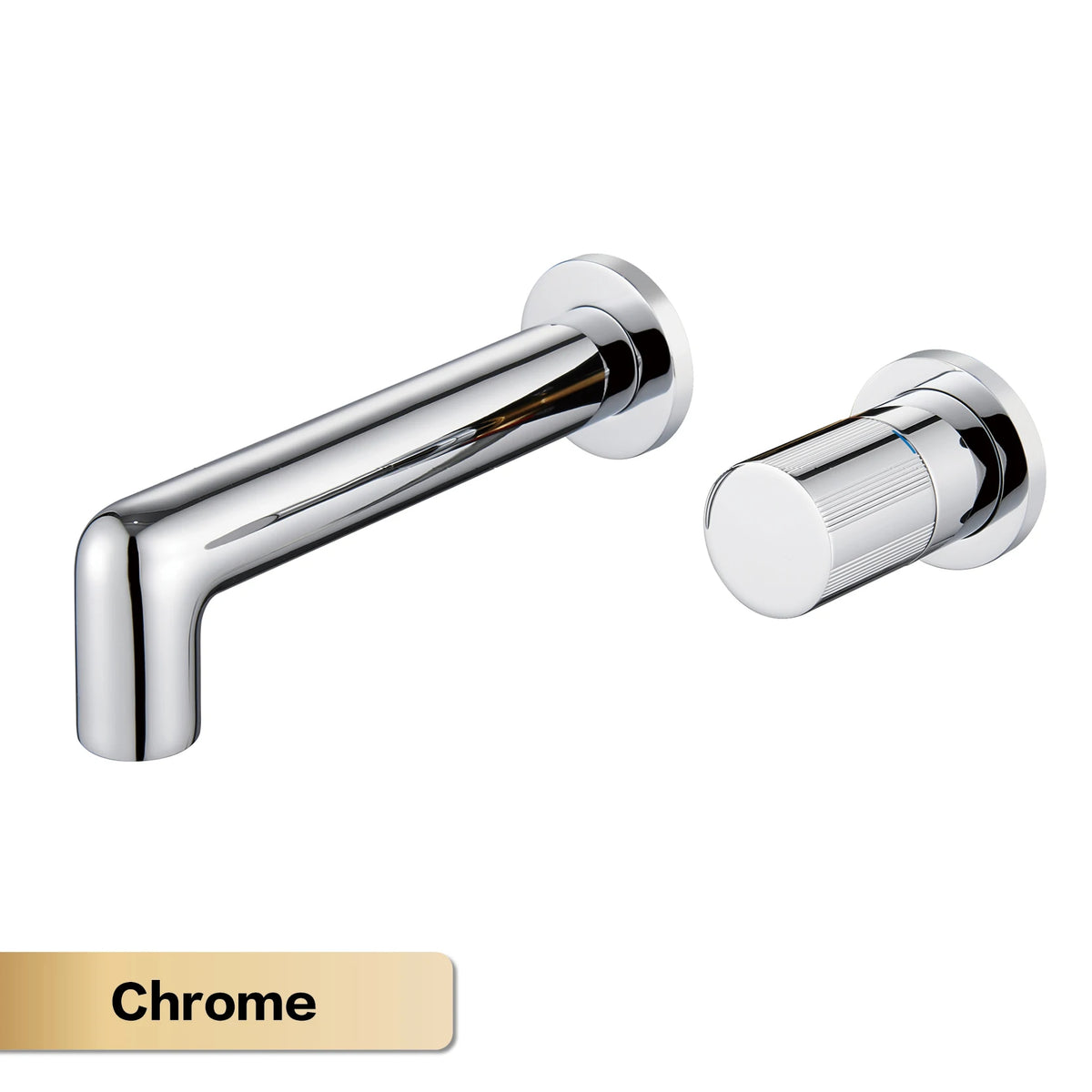 AITANA Luxury Chrome Brass Wall Mounted Bathroom Faucet Simple Design Embedded Single Handle Hot and Cold Water Basin Faucet