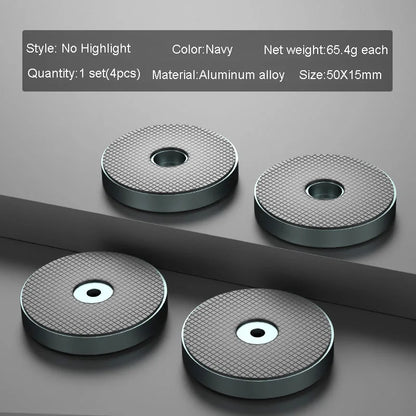 4pcs HiFi Audio Speaker Amplifier CD Player Aluminum Alloy Shock Absorber Foot Pad Damping Feet Chassis Stand Isolation Spike