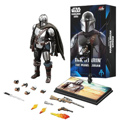 Movie Star Wars: The Mandalorian & Grogu Figure 1:10 Darth Vader Luke Skywalker Stormtrooper Grogu Mandalorians Action Figures
