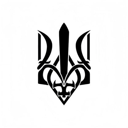 Ukraine Трезубец Тризуб Whole Body Waterproof Vinyl Car Sticker Decal Car Accessories Decor Pegatinas Para Coche