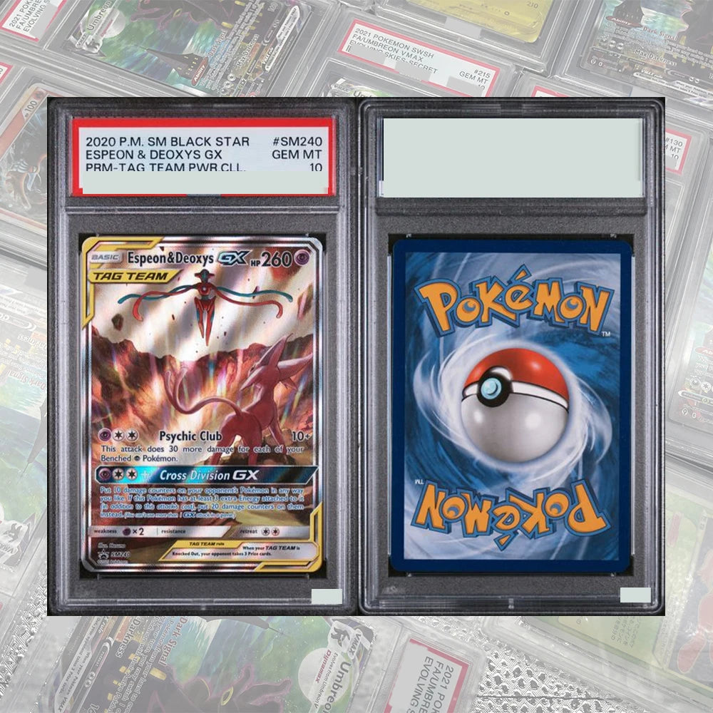 DIY Proxy PTCG Graded Collection Card Mew ex SAR 205/165 SV2a Card 151 Card Japanese 2023 GEM MT10 Holographic Label Child Gift