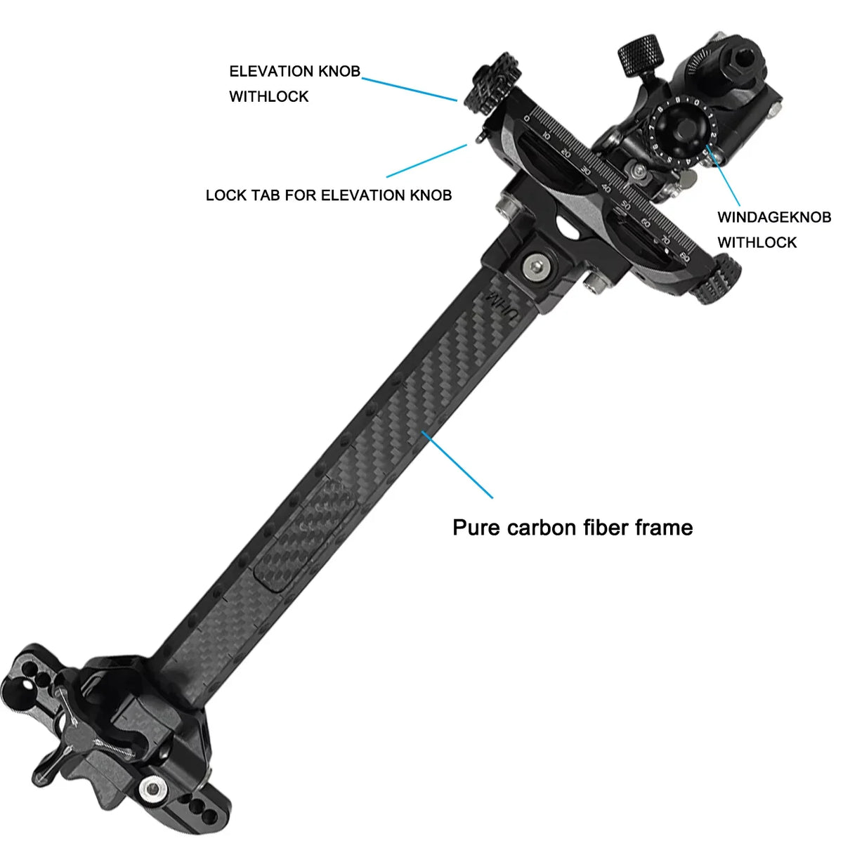 Universal Left Right Hand 9 Inch Archery Compound Bow Sight