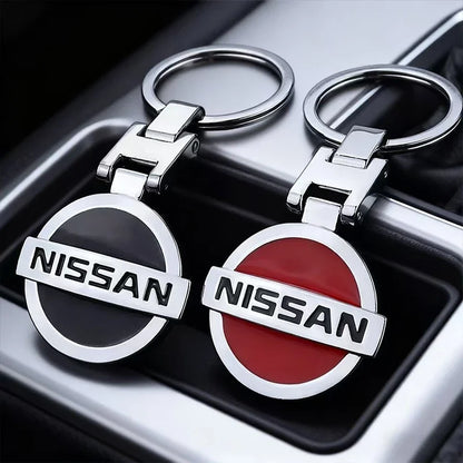 Metal Car Emblem Keychain Key Ring Gift Fit For Nissan Sylphy N7 Qashqai J10 J11 Teana Note Navara Juke GTR 350Z Patrol Leaf X-T