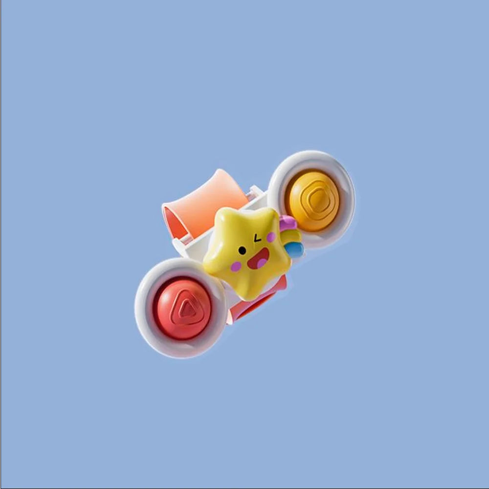 Suction Cup Spinning Cartoon Animal、Insects Spinner Toys Baby High Chair Window Gyro Stress Reliever Kids Bath Toys Gift