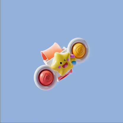 Suction Cup Spinning Cartoon Animal、Insects Spinner Toys Baby High Chair Window Gyro Stress Reliever Kids Bath Toys Gift