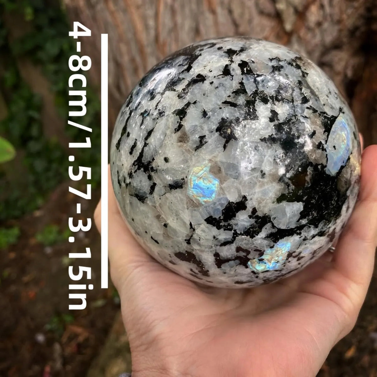 1pc Moonstone Sphere - Unique Polishing Stone Ball - Home Decoration, Festival Gifts - Perfect Gift for Crystal Collectors