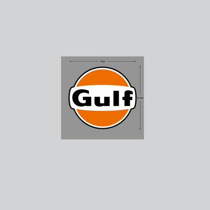 Car Sticker Gulf Vintage Style Truck Vinyl Decal Gasolin Petroleum Racing Gas Waterproof Decals PVC for Tesla 9-11 917 917LH 918