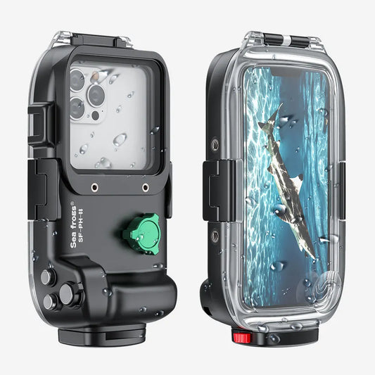 Seafrogs 50M Waterproof Phone Case Underwater Snorkeling Protective Cover for iPhone 17 16 15 14 13 Pro Max(Comes with a Complim