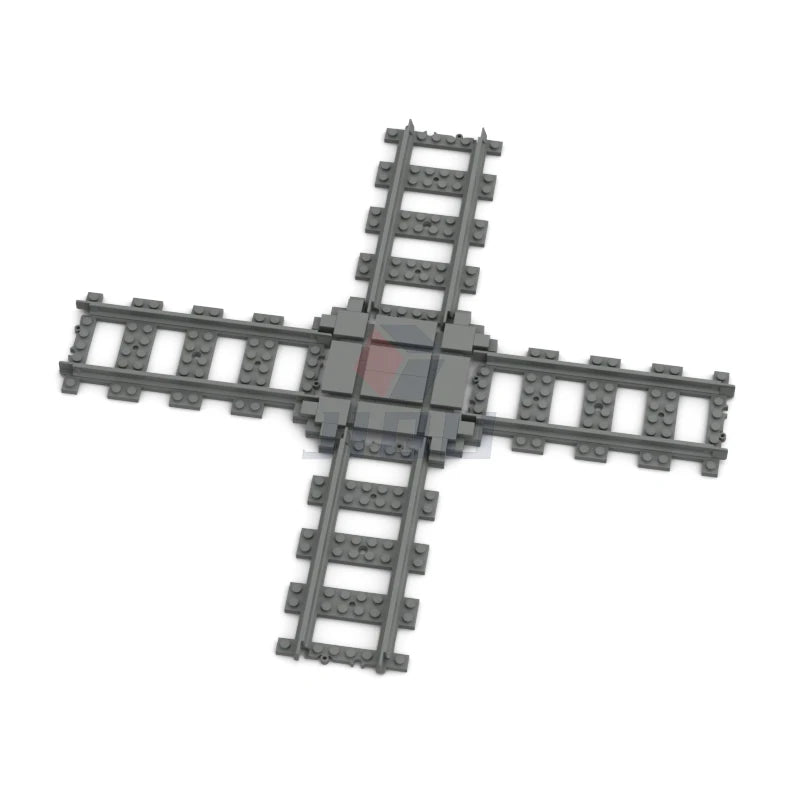 City Traffic Lamp Signpost Railway Barrier Building Blocks MOC Street View Accessories Bricks Speed Limit Indicator Warning Toys