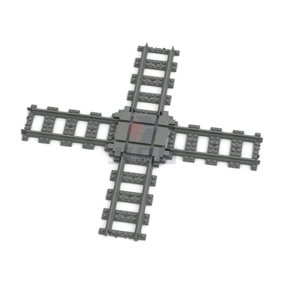 City Traffic Lamp Signpost Railway Barrier Building Blocks MOC Street View Accessories Bricks Speed Limit Indicator Warning Toys