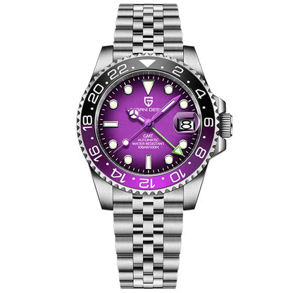 PAGANI DESIGN New GMT Men Watch Top Brand 40mm Mechanical Watch Sapphire Glass 100M Waterproof Automatic Wristwatch Reloj Hombre