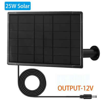 25W Solar Panel with MPPT Charge Controller Output 5V 12V 18650 Battery Powered Waterproof LED Lamp for 3G CPE 4G Router WiFi