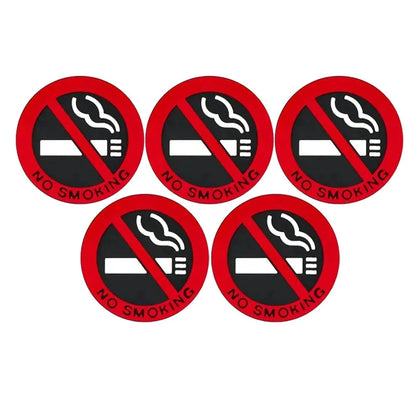 1-20pcs No Smoking Stickers Car Taxi Interior Prevent Smoking Sign Warning Logo No Smoking Decal Car Sticker Decoration