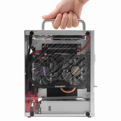 METALFISH S3 MINI-ITX Case All Aluminum Computer Mini Small Chassis Support Flex PSU/195mm GPU