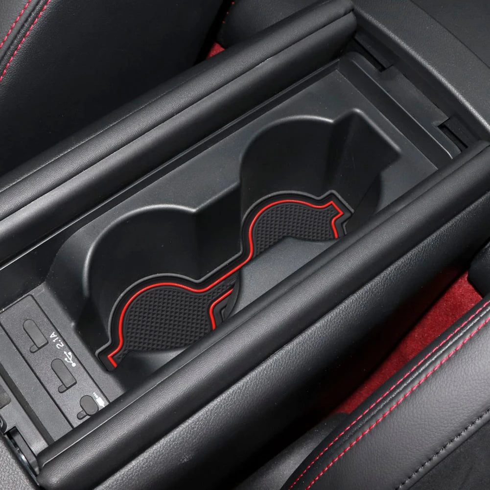 ZUNDUO for Toyota GR86 86 Subaru Brz 2022 Anti-Slip Gate Slot Cup Mat Door Groove Pad Accessories