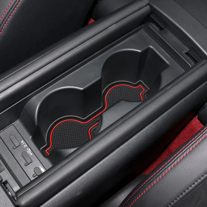 ZUNDUO for Toyota GR86 86 Subaru Brz 2022 Anti-Slip Gate Slot Cup Mat Door Groove Pad Accessories