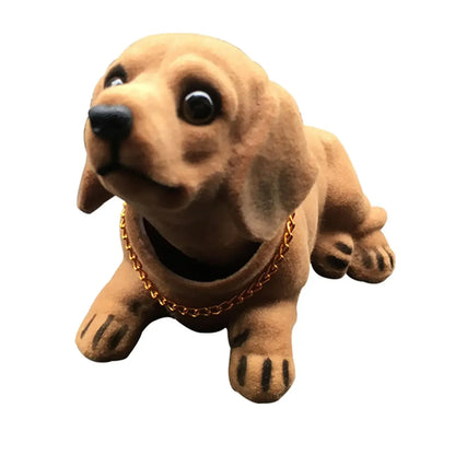 Bobble Head Dog Figure Car Decoration Cute Nodding Heads Puppy Ornament Creative Shaking Head Dog Toy for Vehicle Interior Decor
