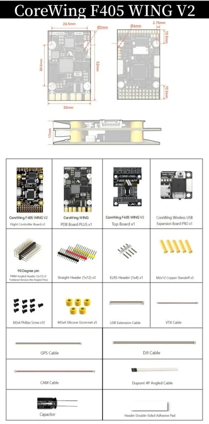 Speedybee F405 Wing APP FC F405 Wing MINI Flight Controller 2-6S LiPo for RC Fixed Wing Model Airplane Drone Flight Controller