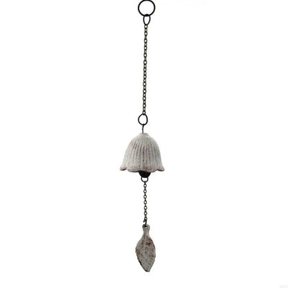 B0KC Japanese Iron Wind Chimes Yard Decor Outdoor Hang Pendants Lucky Temple Bells