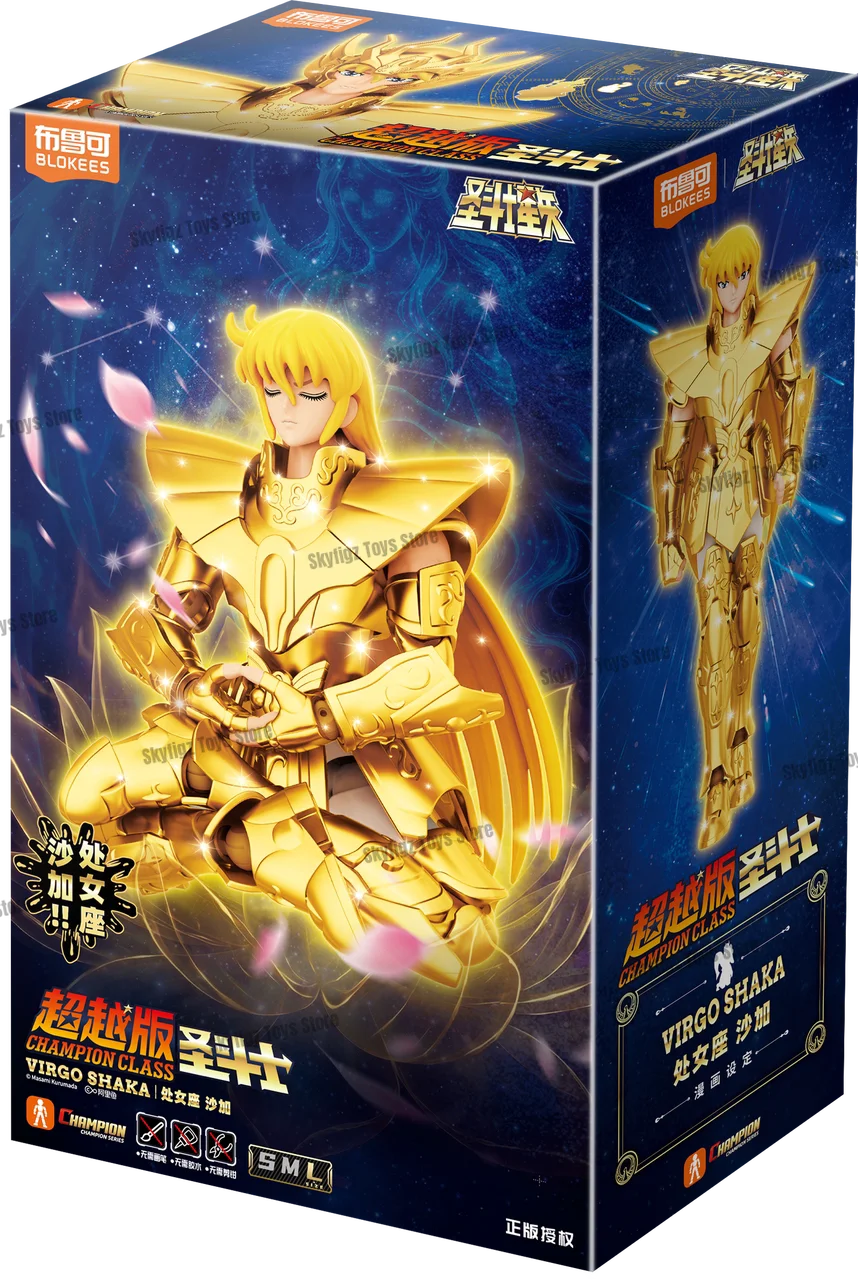 Original BLOKEES Saint Seiya Second Bullet Gemini Dragon Capricorn Sagittarius Action Figure Anime Toys Christmas Gift in Stock