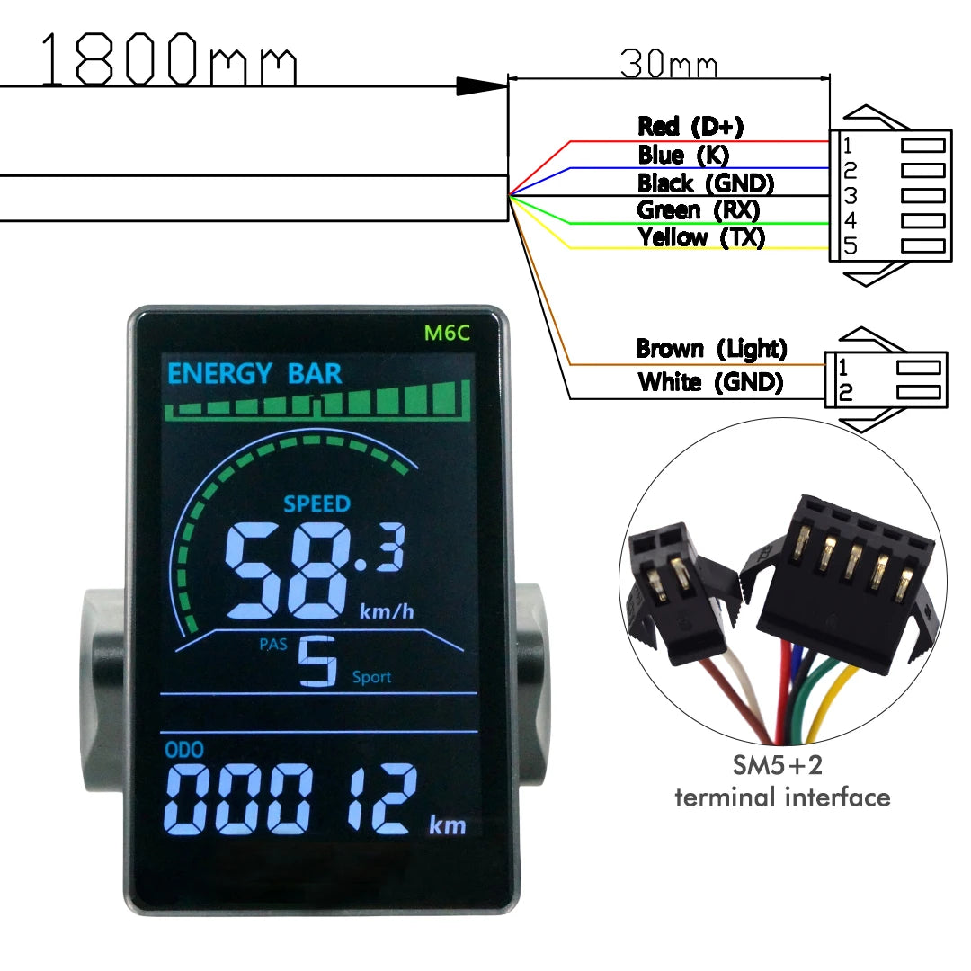 Color Wired Stopwatch Supports Electronic Shift Odometer Bike Computer Waterproof Cycling Odometer Electric Bike Accessories