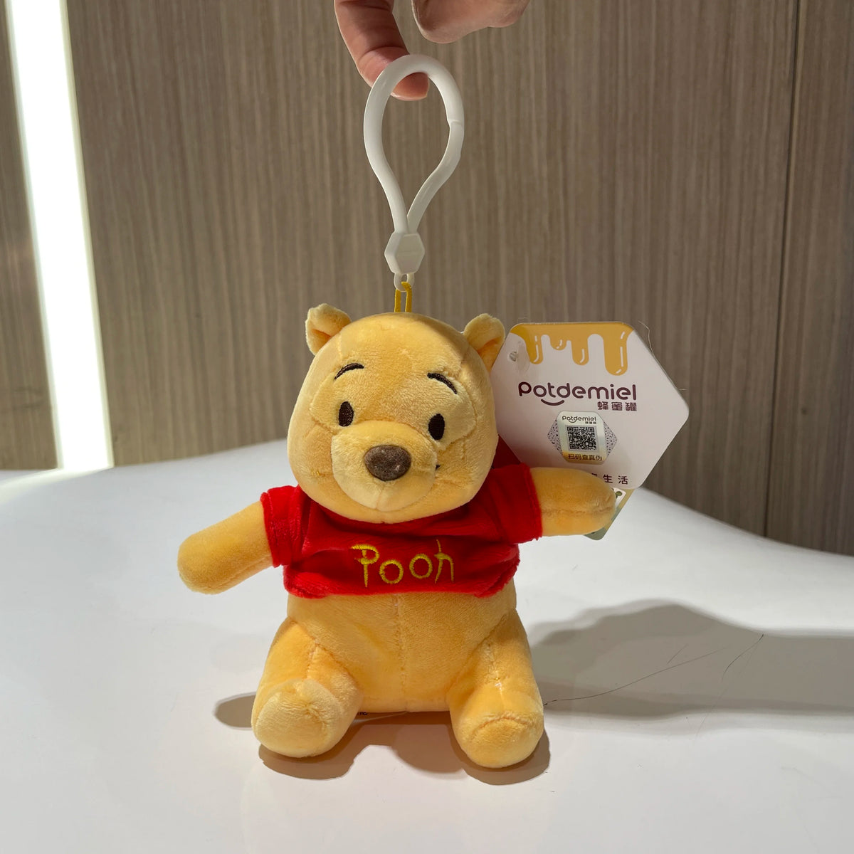 Genuine Disney Kawaii Winnie the Pooh Plush Doll Stitch Lotso Toy Story Cartoon Stuffed Anime Keychain Pendant Toys Kids Gift