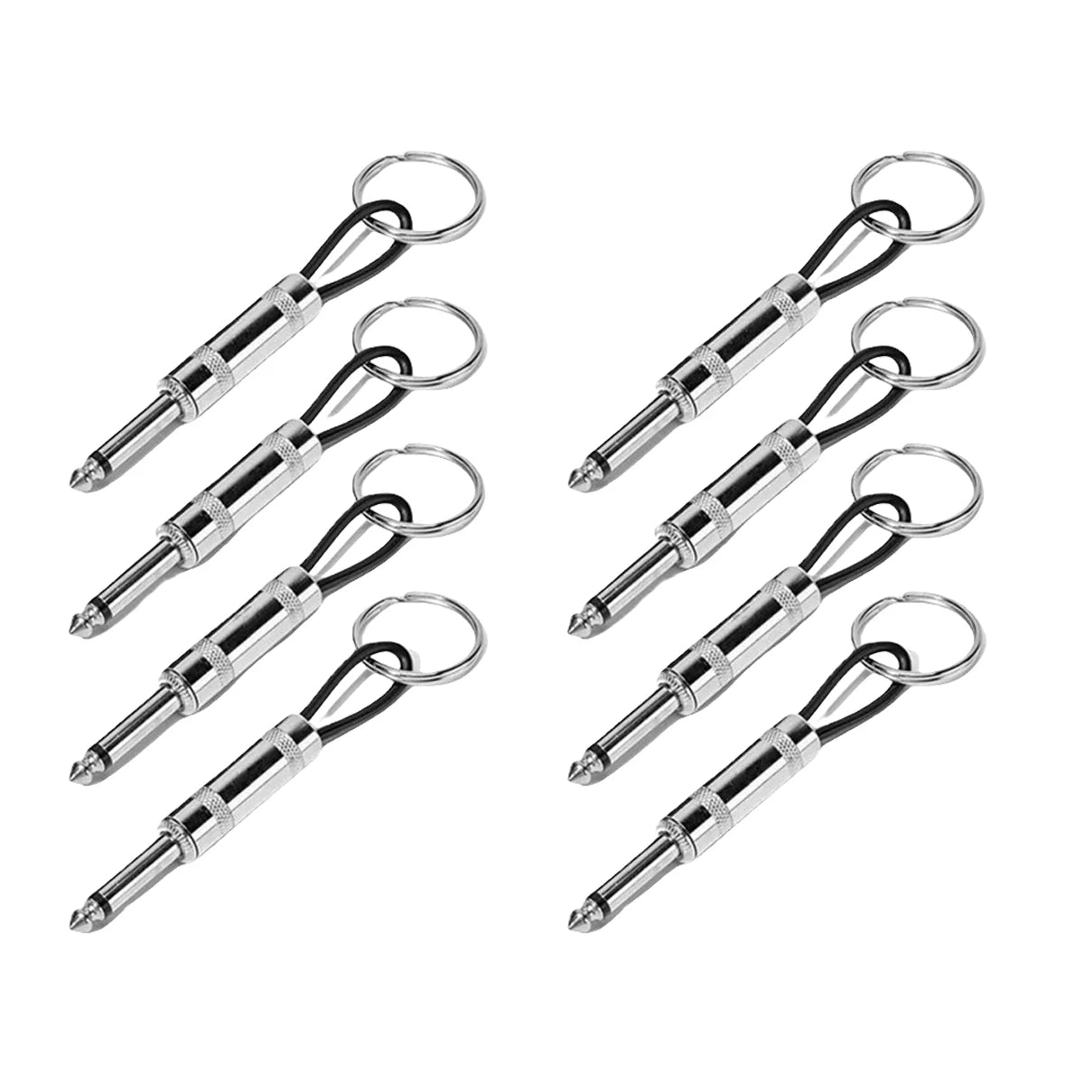 4pcs Wall Guitar Plug Keychain Vintage Amplifier Keychain Holder Key Rings Hanger Functional Key Shelf Hook Home Accessories