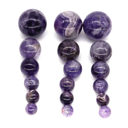 16mm 18mm 20mm 25mm 30mm 40mm Balls Natural Stone Amethyst Crystal Sphere Reiki Healing Mineral Specimen Globe Chakra Home Decor