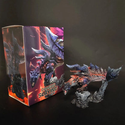 【In Stock】New Monster Hunter World Glavenus Rathalos Action Figure Game Model Collectible Toys Desktop Decoration Car Dashboard