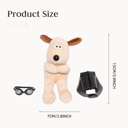 Puppy Turn Signal Switch Ornament Car Wiper Rod Decoration Figure Plush Puppy Interior Accessories Room Door Handle Decoration