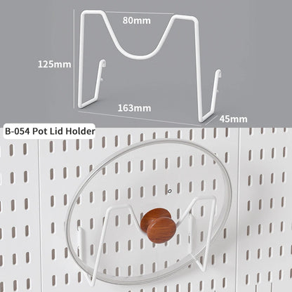 Nordic-Style Display Shelf Background Wall Storage Board: Simple Drilled Room Creative Wall Storage Pegboard Wall Combination