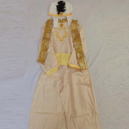 Adult Arabian Prince Cosplay Costume Fairy Tale Magic Wonderful Lamp Arab Prince Outfits for Halloween Stage Performance