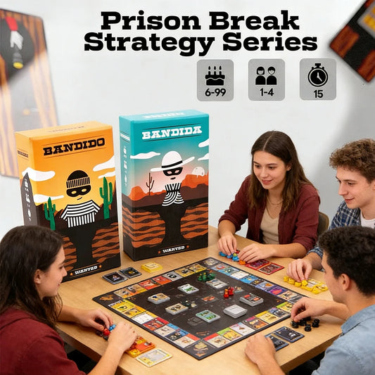 Hot Bandido Bandida Family Strategy Card Game 1-4 Players Party Fun Chinese English Explanations Christmas Bilingual Game Night