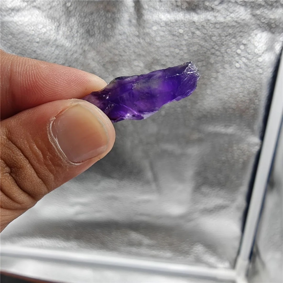 Natural Amethyst Dog Tooth Chips Small Rough Crystal Points Gravel For Succulent Pot Aquarium Vase Filling Chakra Healing Decor