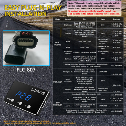 Car Electronic Throttle Controller Accelerator Tuning For Car 9 Drives 5 Modes Racing Accelerator Potent Booster For All Cars