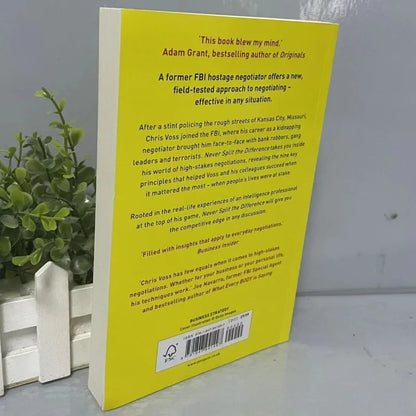 Never Split the Difference: Negotiation Techniques for Adults by Chris Voss Emotional Intelligence Book in English