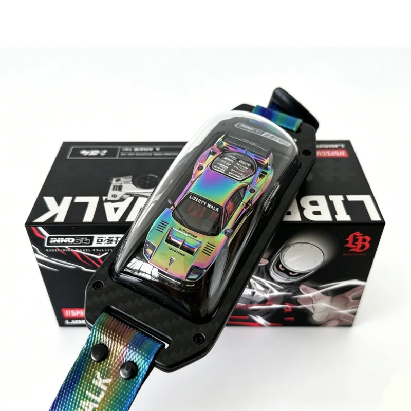 HEC 1:64 North Exhibition Exclusive LB F40 Wearable Alloy Cast Micro-Scale Simulation Vehicle Model, New Arrival in Stock