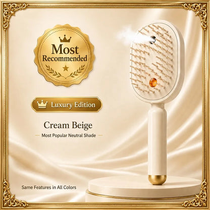 Electric Spray Air Cushion Massage Hair Brush – Anti-Tangle, Smoothing, Scalp Massage, Wet & Dry Use, USB-C Fast Charging