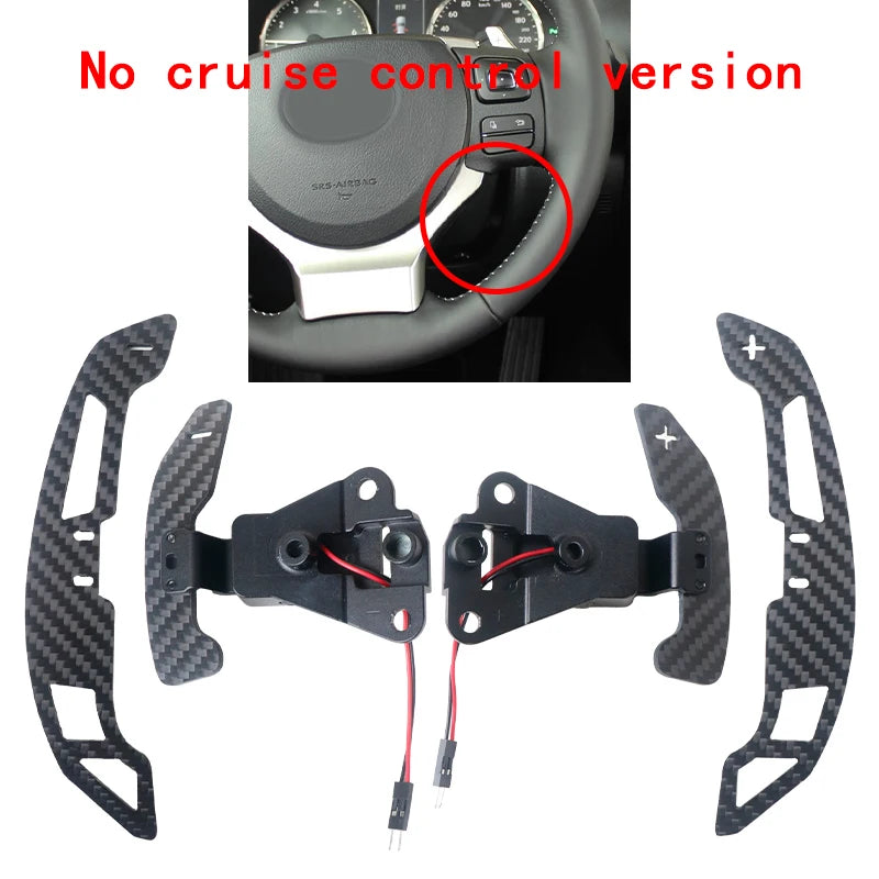 Carbon Fiber Magnetic Shift Paddles Suitable for LEXUS IS NX RC Toyota 86 BRZ Steering Wheel with Magnetic Shift Paddles