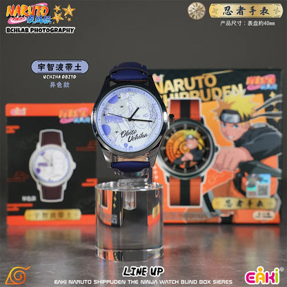 EAKI Hot Original In Stock Naruto Shippuden Kakashi Sasuke Madara Watch Blind Box Anime Figure Trendy Watch Toys Boys Gifts