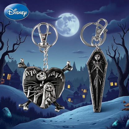 Disney The Nightmare Before Christmas Keychain Bag Clip Jack Sally Oogie Boogie Zero Collectible Decoration for Halloween Gift